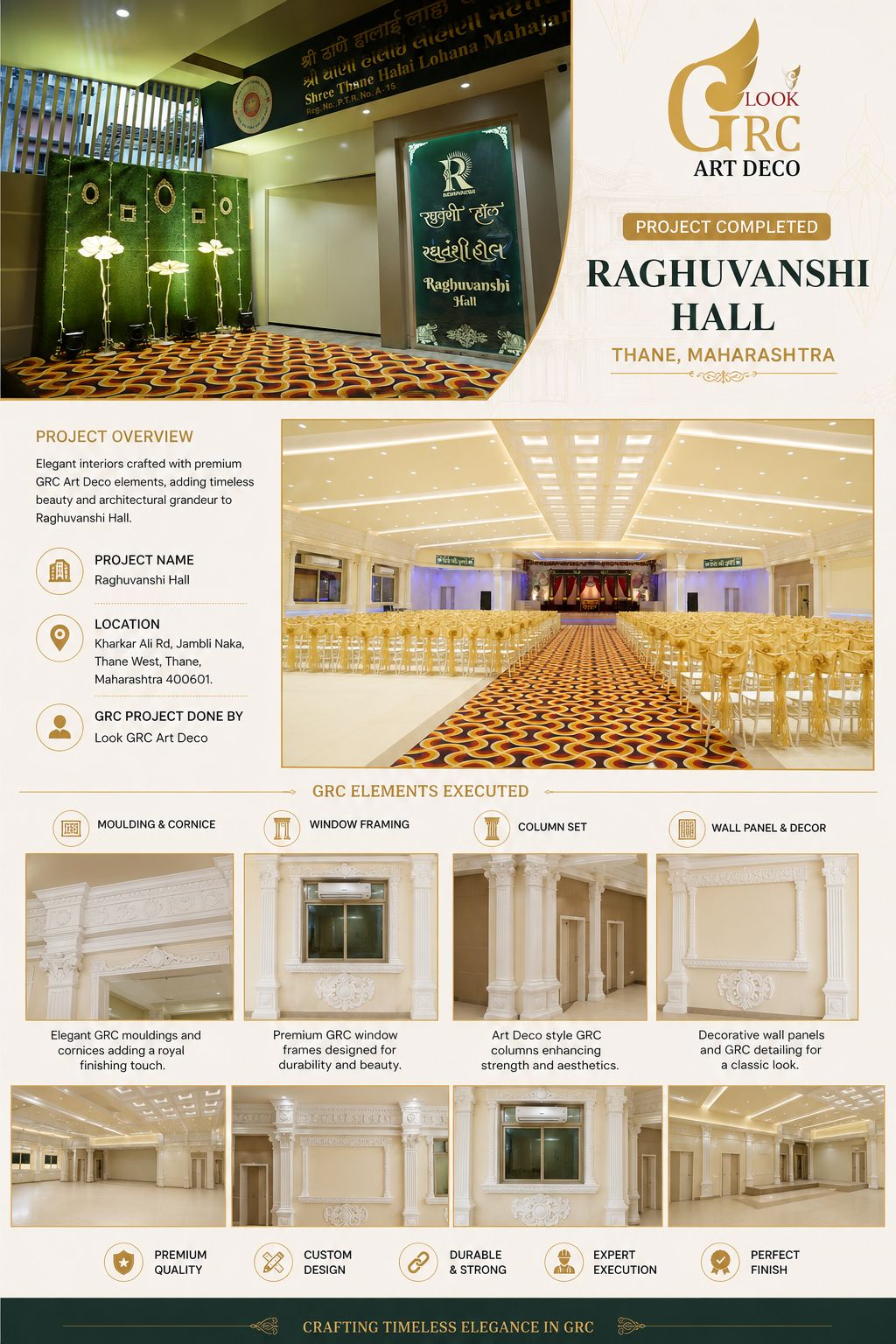 Raghuvanshi Hall, Thane - GRC Project